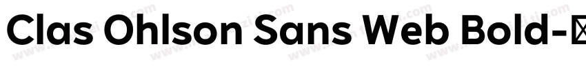 Clas Ohlson Sans Web Bold字体转换